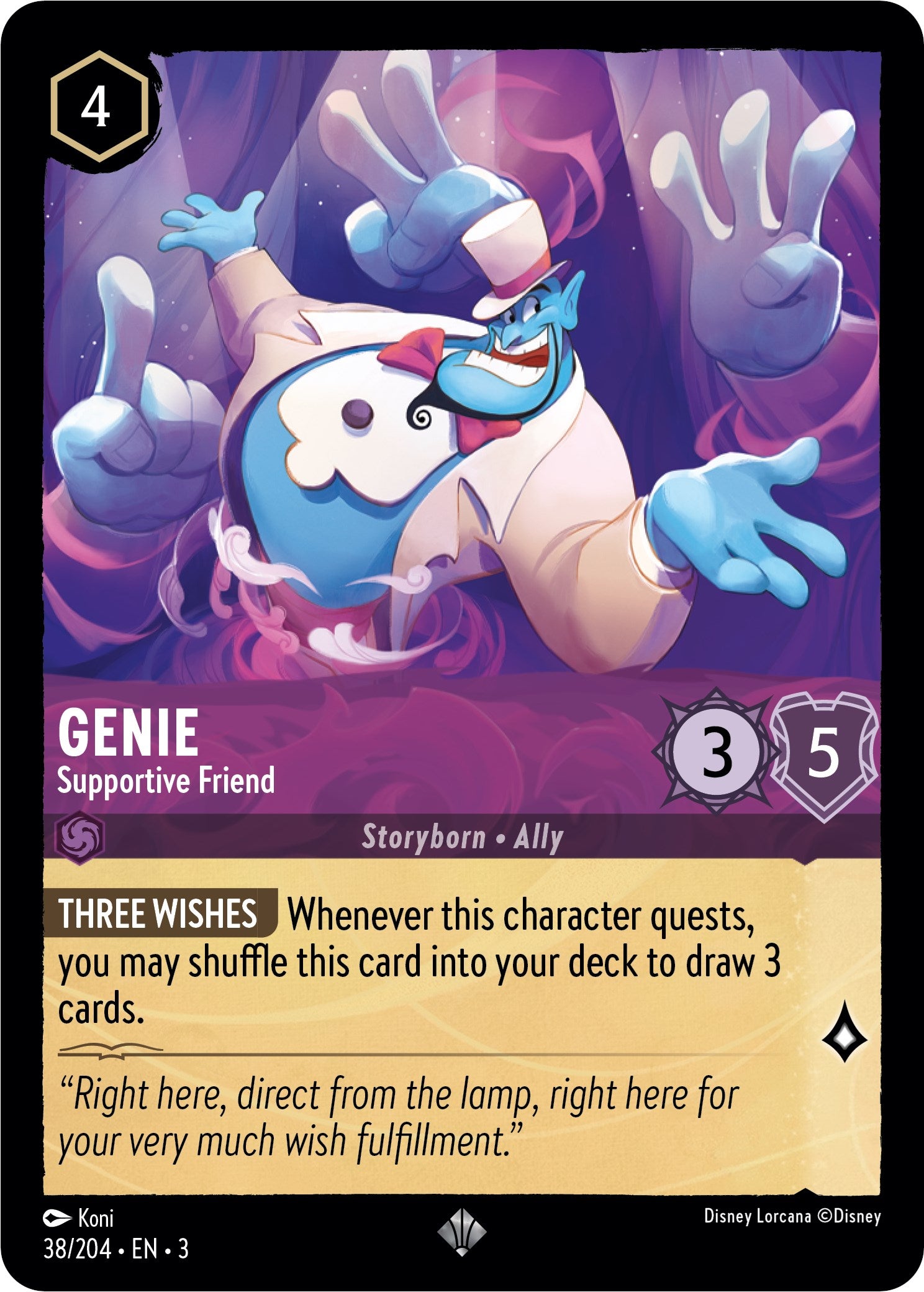 Genie - Supportive Friend (38/204) [Into the Inklands] | Devastation Store