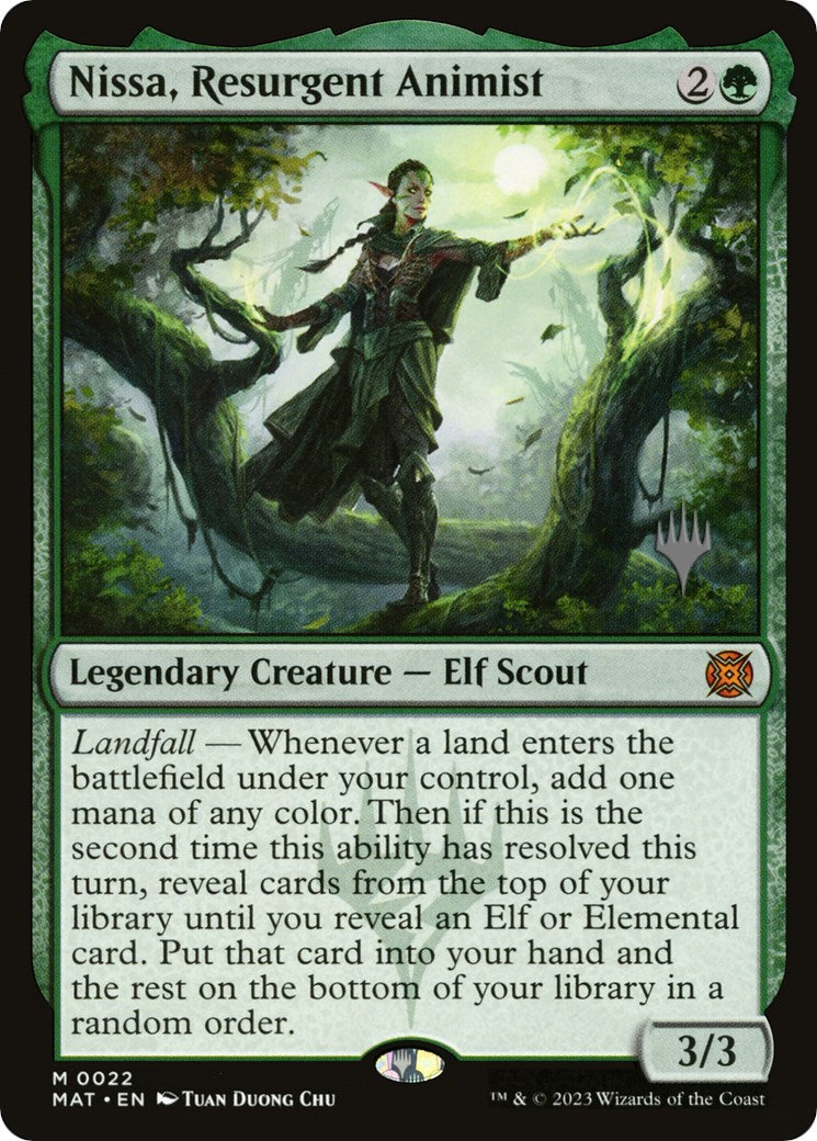 Nissa, Resurgent Animist (Promo Pack) [Murders at Karlov Manor Promos] | Devastation Store