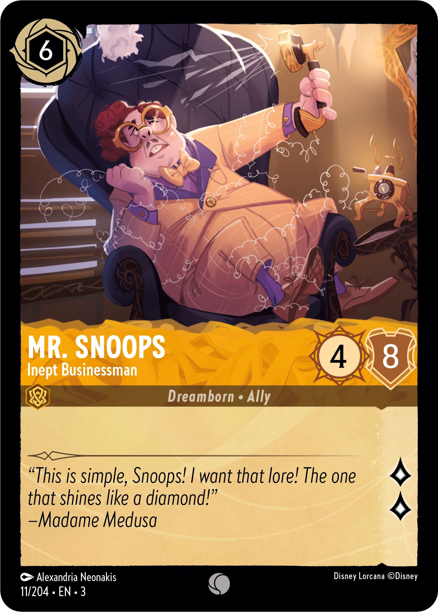 Mr. Snoops - Inept Businessman (11/204) [Into the Inklands] | Devastation Store