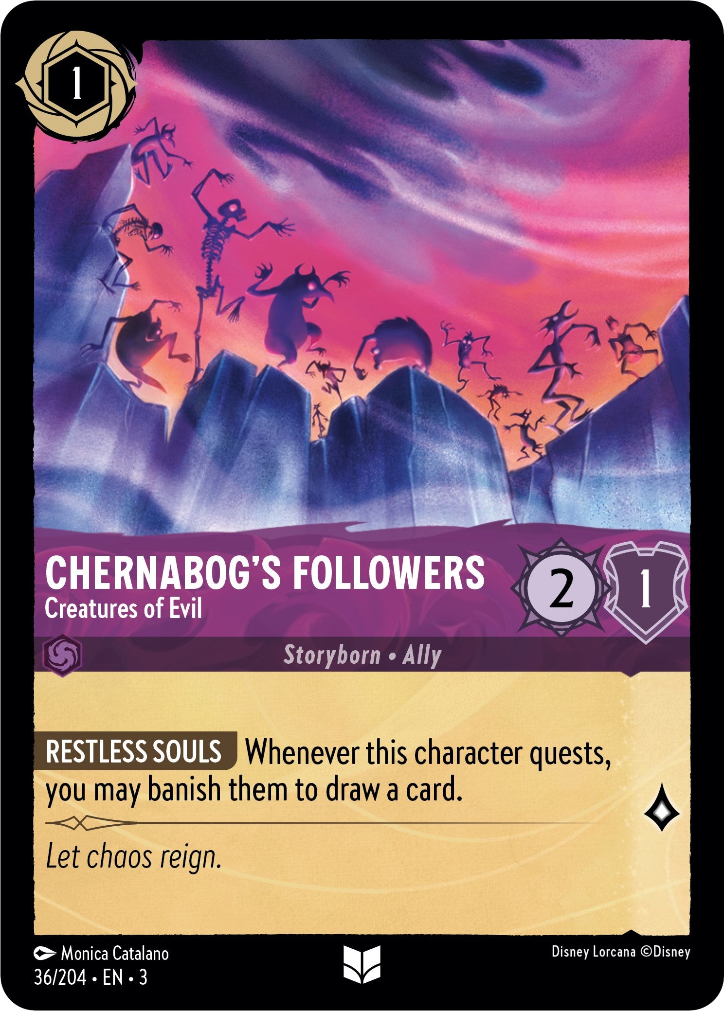 Chernabog's Followers - Creatures of Evil (36/204) [Into the Inklands] | Devastation Store