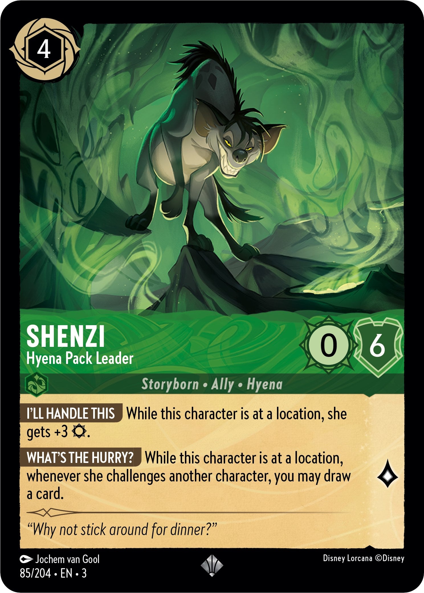 Shenzi - Hyena Pack Leader (85//204) [Into the Inklands] - Devastation Store | Devastation Store