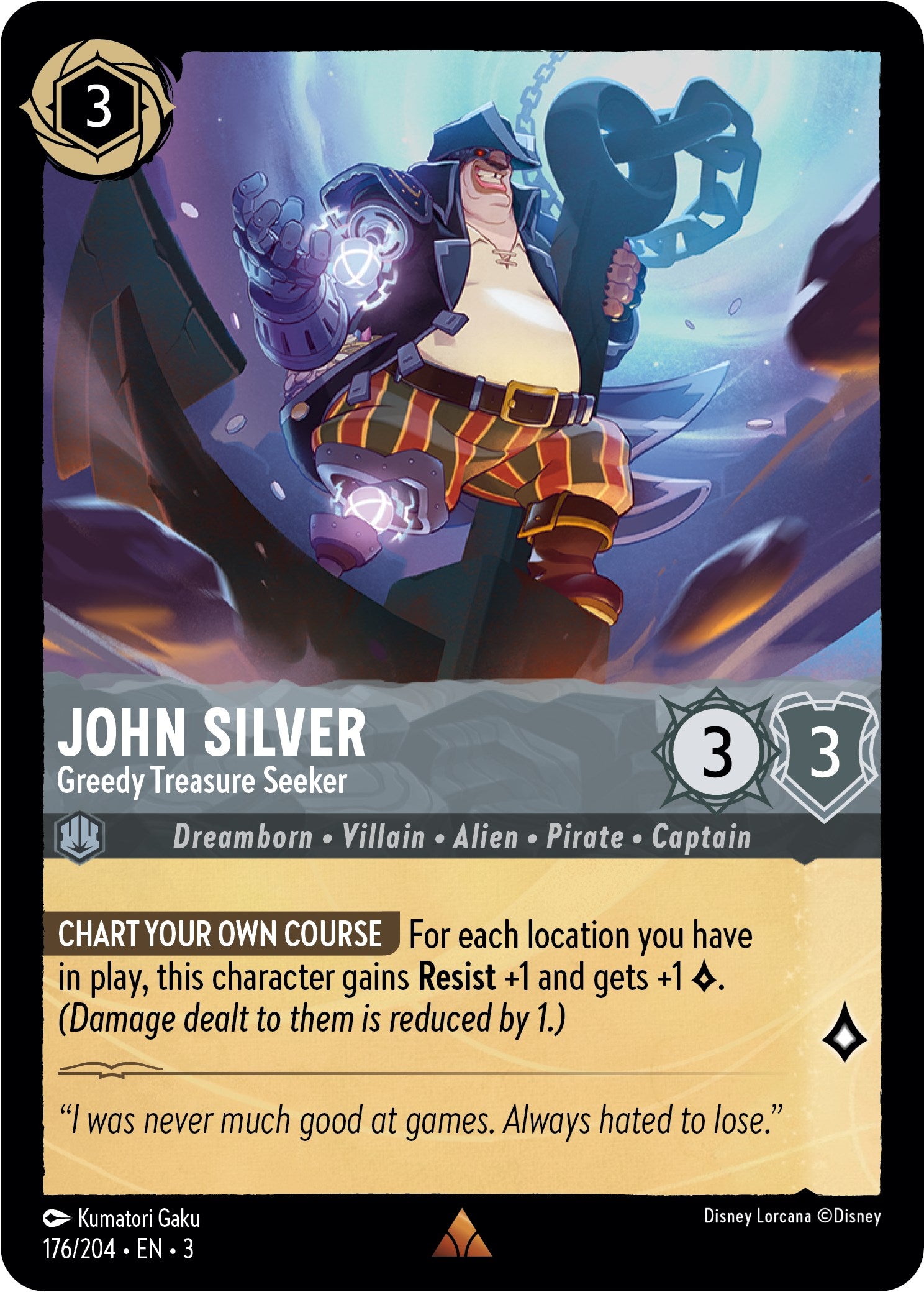 John Silver - Greedy Treasure Seeker (176/204) [Into the Inklands] | Devastation Store