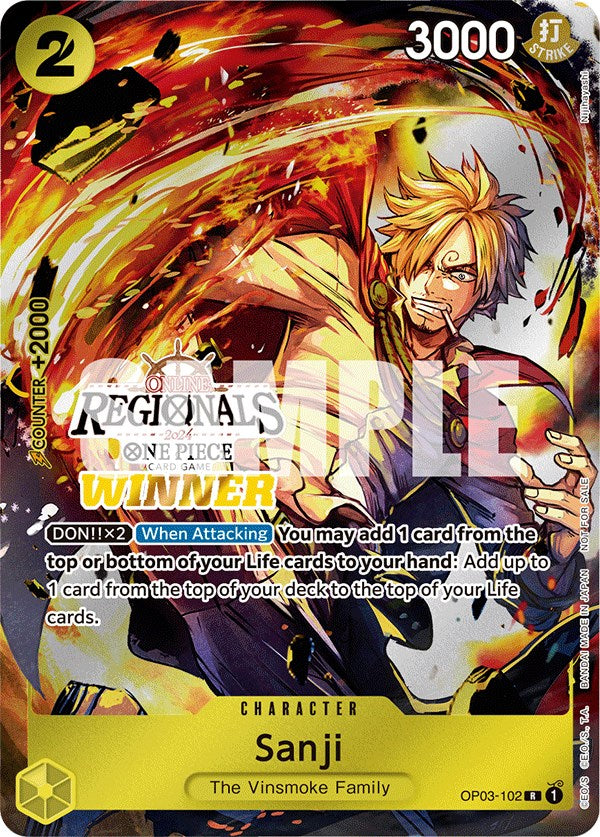Sanji (Online Regional 2024) [Winner] [One Piece Promotion Cards] | Devastation Store
