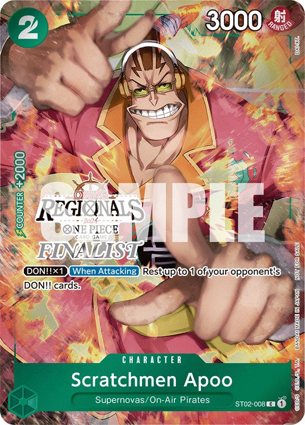 Scratchmen Apoo (Online Regional 2024) [Finalist] [One Piece Promotion Cards] | Devastation Store