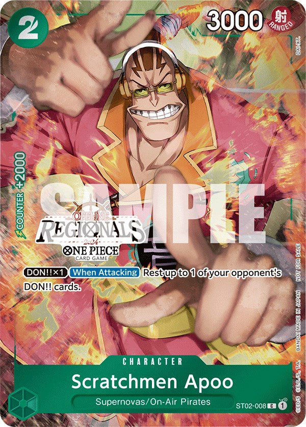 Scratchmen Apoo (Offline Regional 2024) [Participant] [One Piece Promotion Cards] | Devastation Store
