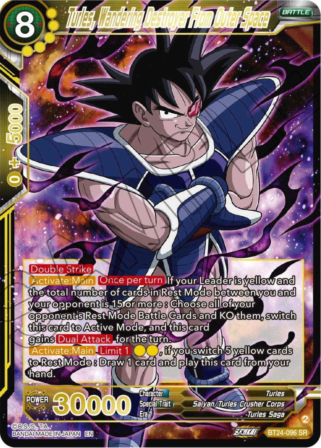 Turles, Wandering Destroyer From Outer Space (BT24-096) [Beyond Generations] | Devastation Store