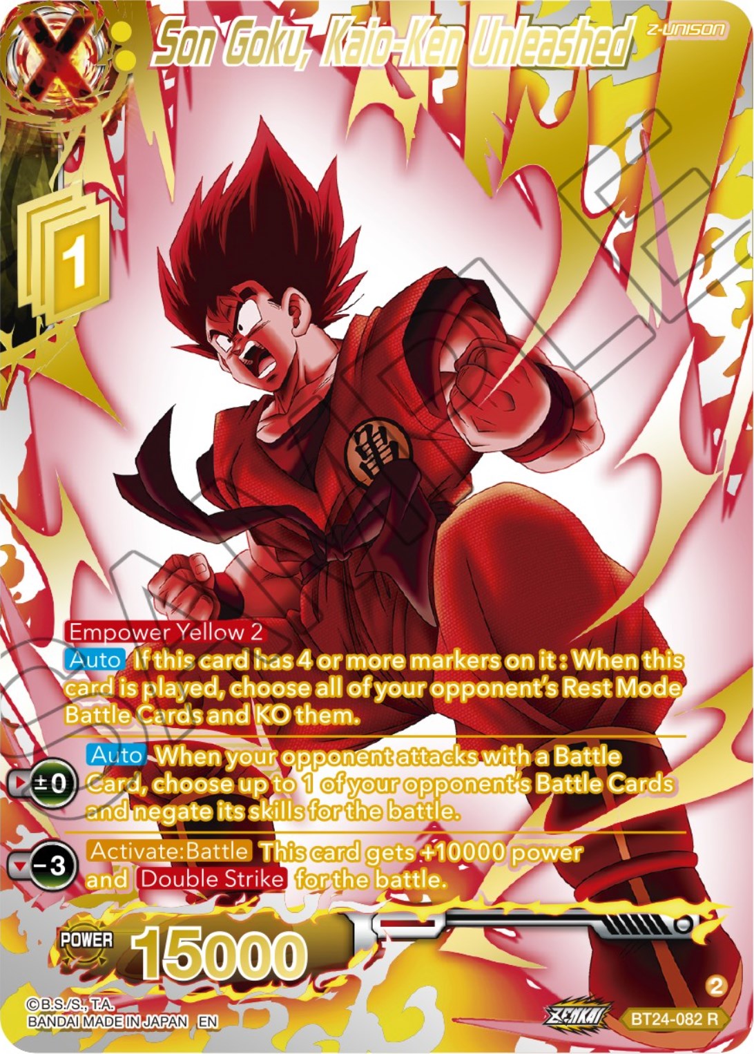 Son Goku, Kaio-Ken Unleashed (Collector Booster) (BT24-082) [Beyond Generations] | Devastation Store