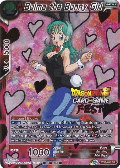 Bulma the Bunny Girl (Card Game Fest 2022) (BT10-011) [Tournament Promotion Cards] | Devastation Store