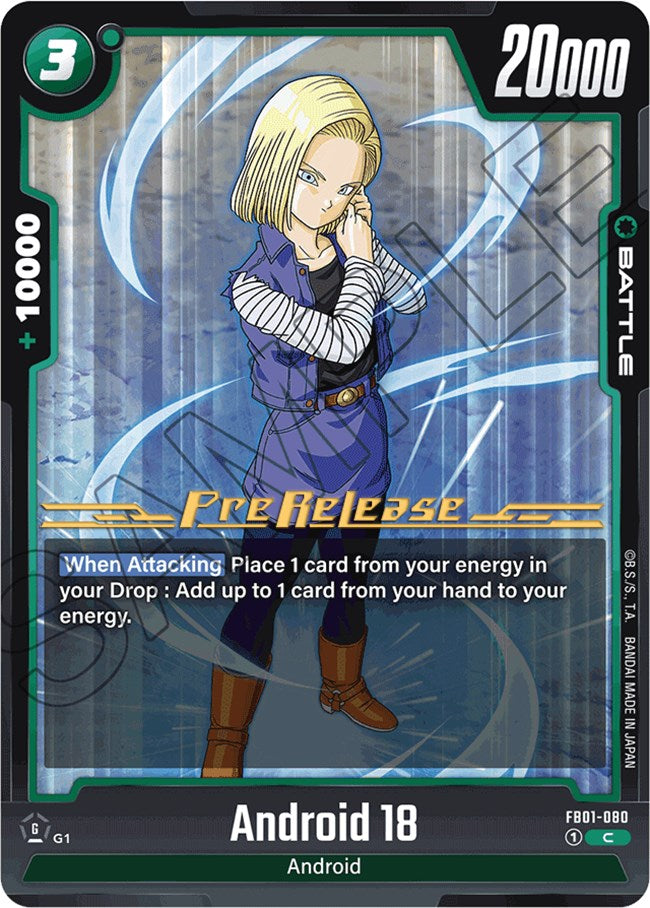 Android 18 (FB01-080) [Awakened Pulse Pre-Release Cards] | Devastation Store