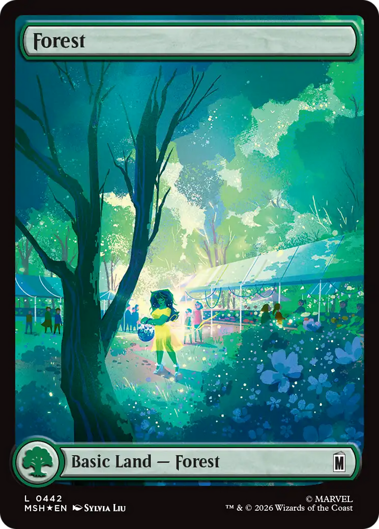 Forest (0442) (Surge Foil) [Marvel Super Heroes] | Devastation Store