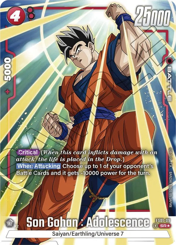 Son Gohan : Adolescence (Bonus Pack Alternate Art) [Starter Deck: Son Goku] - Devastation Store | Devastation Store