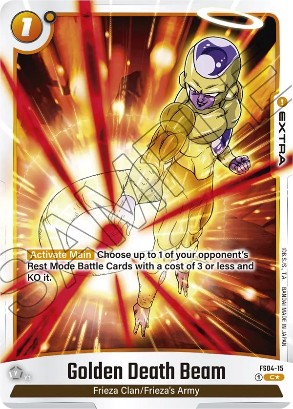 Golden Death Beam (Bonus Pack Alternate Art) [Starter Deck: Frieza] | Devastation Store