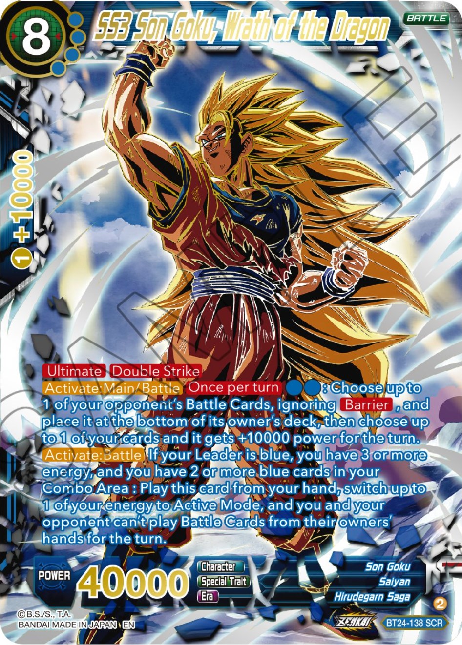 SS3 Son Goku, Wrath of the Dragon (Collector Booster) (BT24-138) [Beyond Generations] | Devastation Store