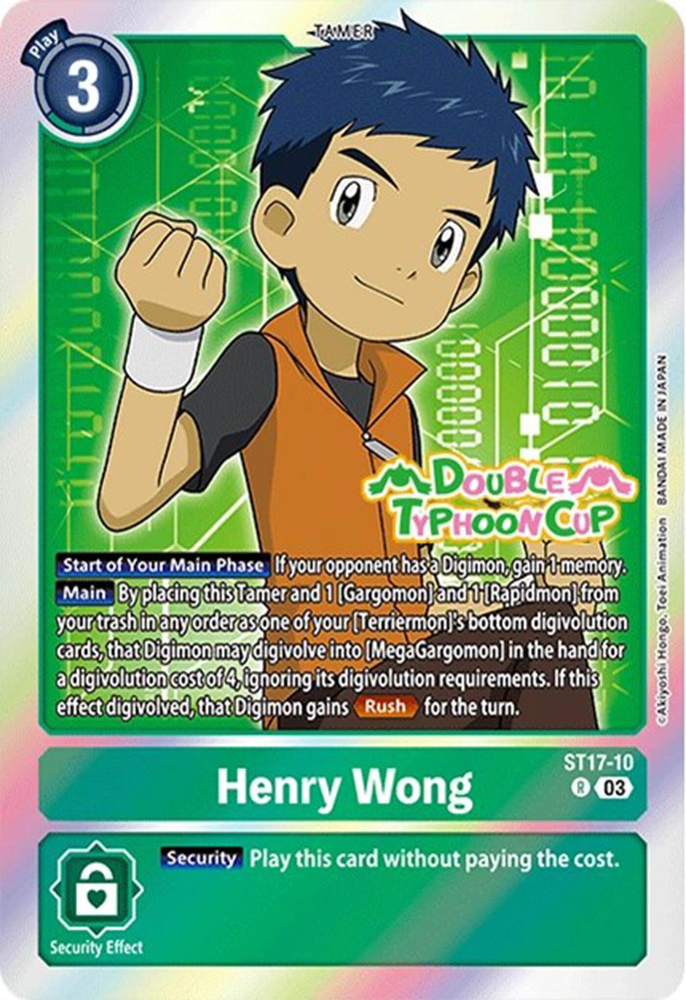 Henry Wong [ST17-10] [Starter Deck: Double Typhoon Advanced Deck Set Pre-Release Cards] | Devastation Store