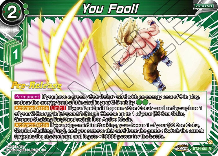 You Fool! (BT24-061) [Beyond Generations Prerelease Promos] | Devastation Store