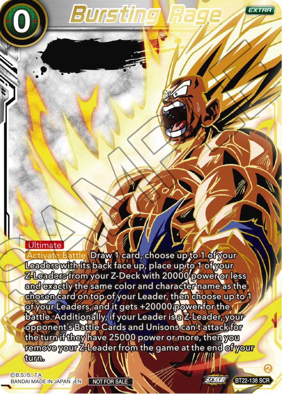 Bursting Rage (Serial Numbered) (BT22-138) [Tournament Promotion Cards] | Devastation Store