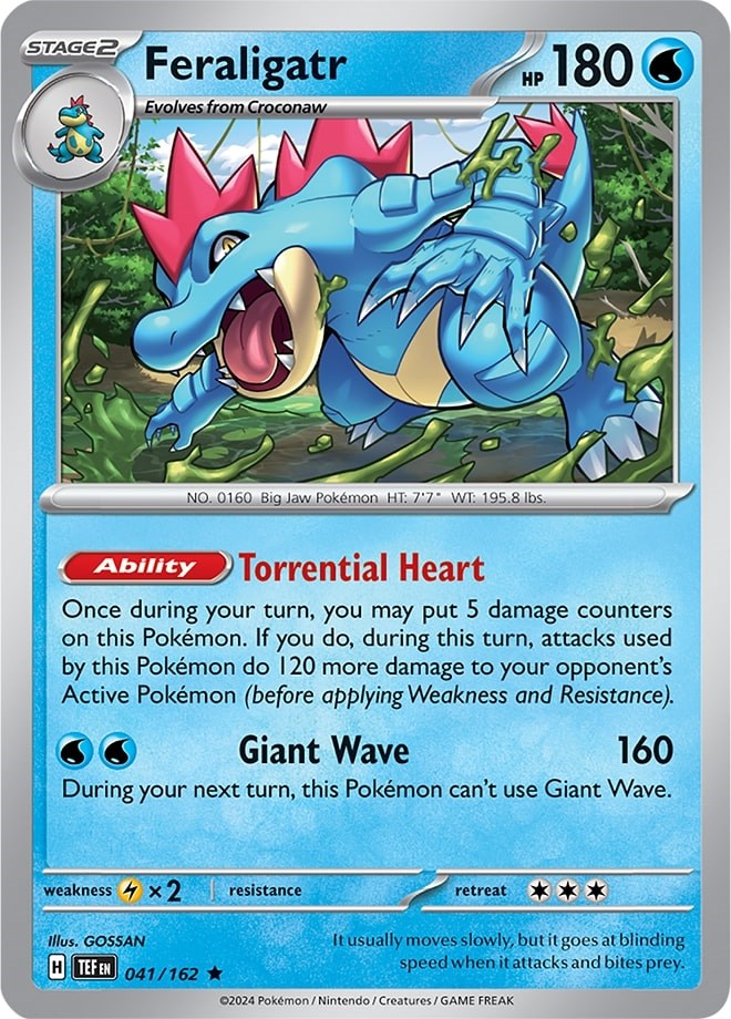 Feraligatr (041/162) (Theme Deck Exclusive) [Scarlet & Violet: Temporal Forces] | Devastation Store