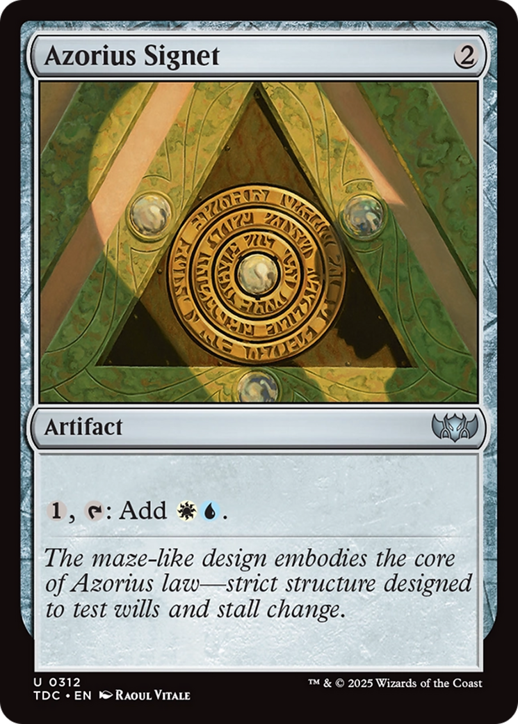 Azorius Signet [Tarkir: Dragonstorm Commander] | Devastation Store