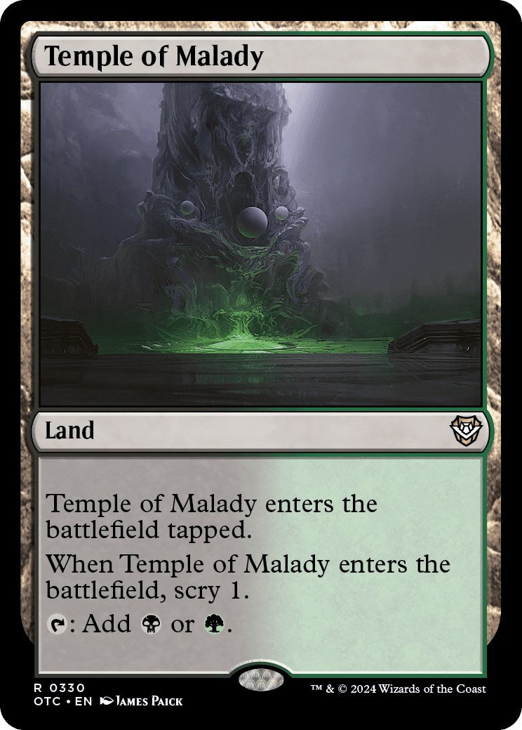 Temple of Malady [Outlaws of Thunder Junction Commander] | Devastation Store