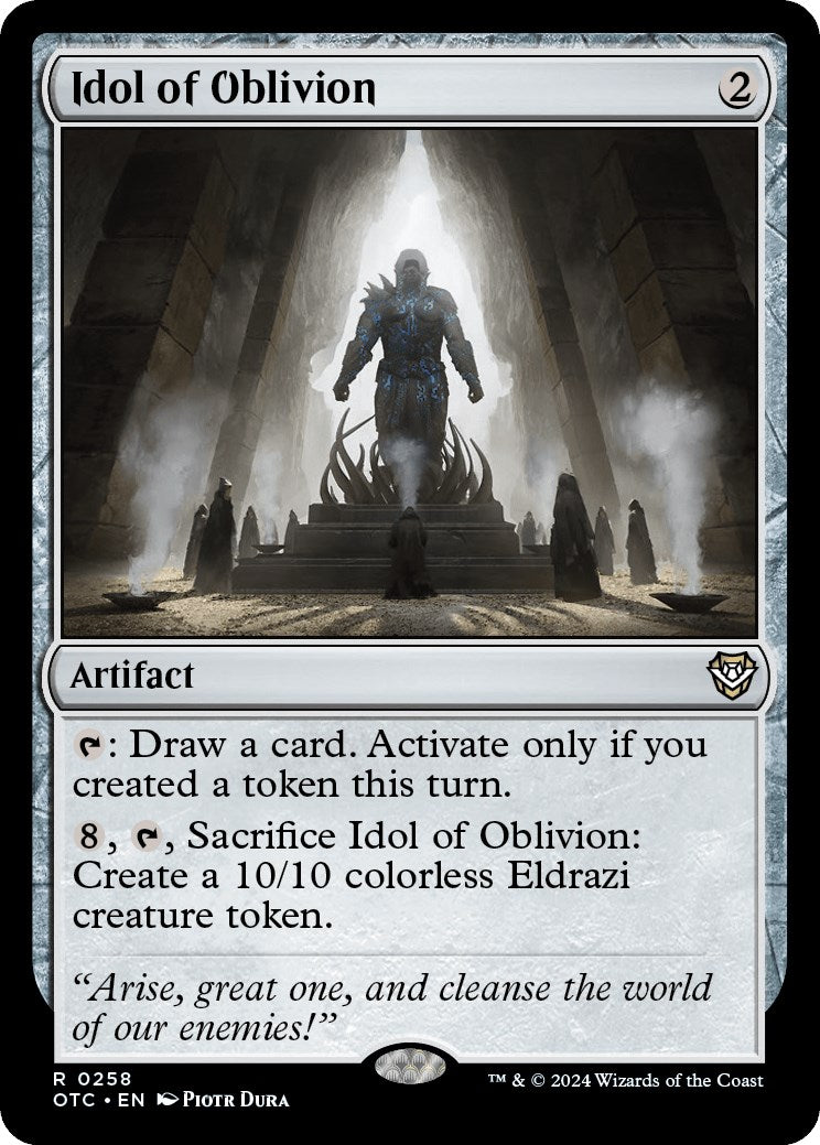 Idol of Oblivion [Outlaws of Thunder Junction Commander] | Devastation Store