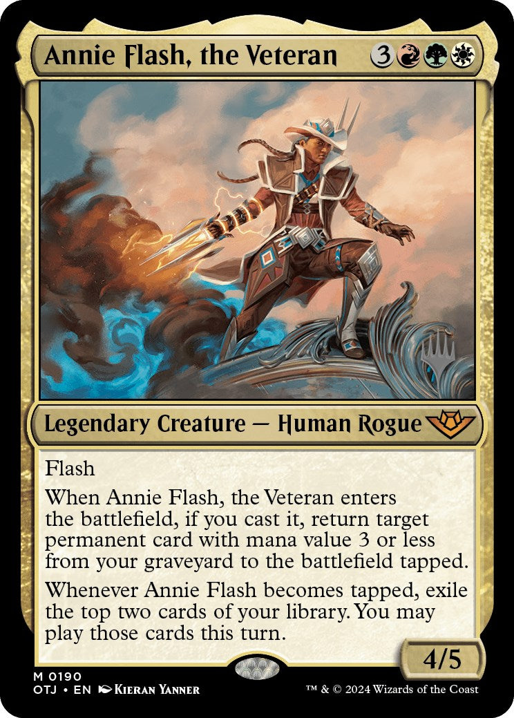 Annie Flash, the Veteran (Promo Pack) [Outlaws of Thunder Junction Promos] | Devastation Store