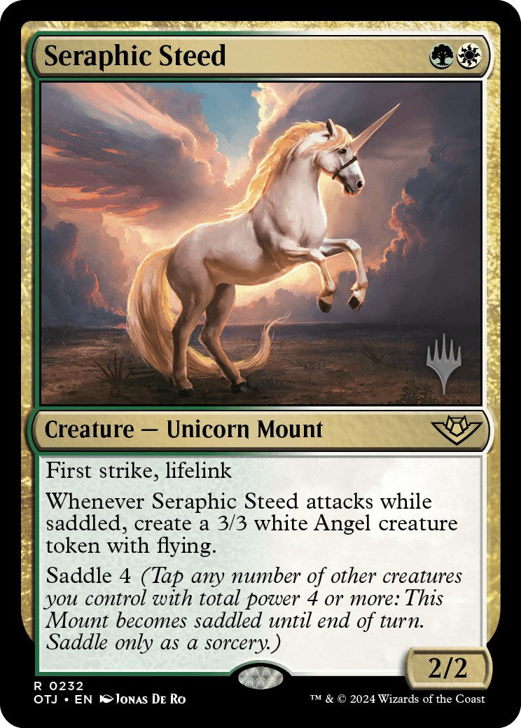 Seraphic Steed (Promo Pack) [Outlaws of Thunder Junction Promos] | Devastation Store