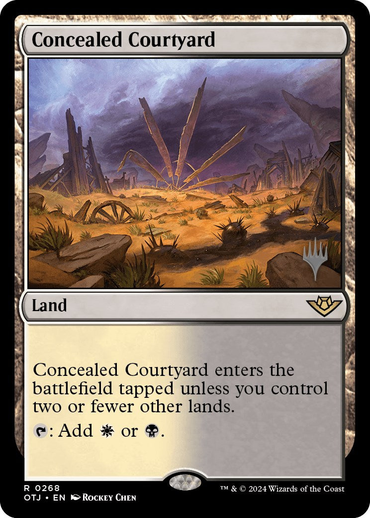 Concealed Courtyard (Promo Pack) [Outlaws of Thunder Junction Promos] | Devastation Store