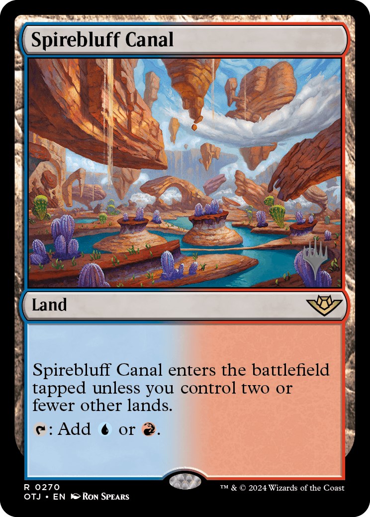 Spirebluff Canal (Promo Pack) [Outlaws of Thunder Junction Promos] | Devastation Store