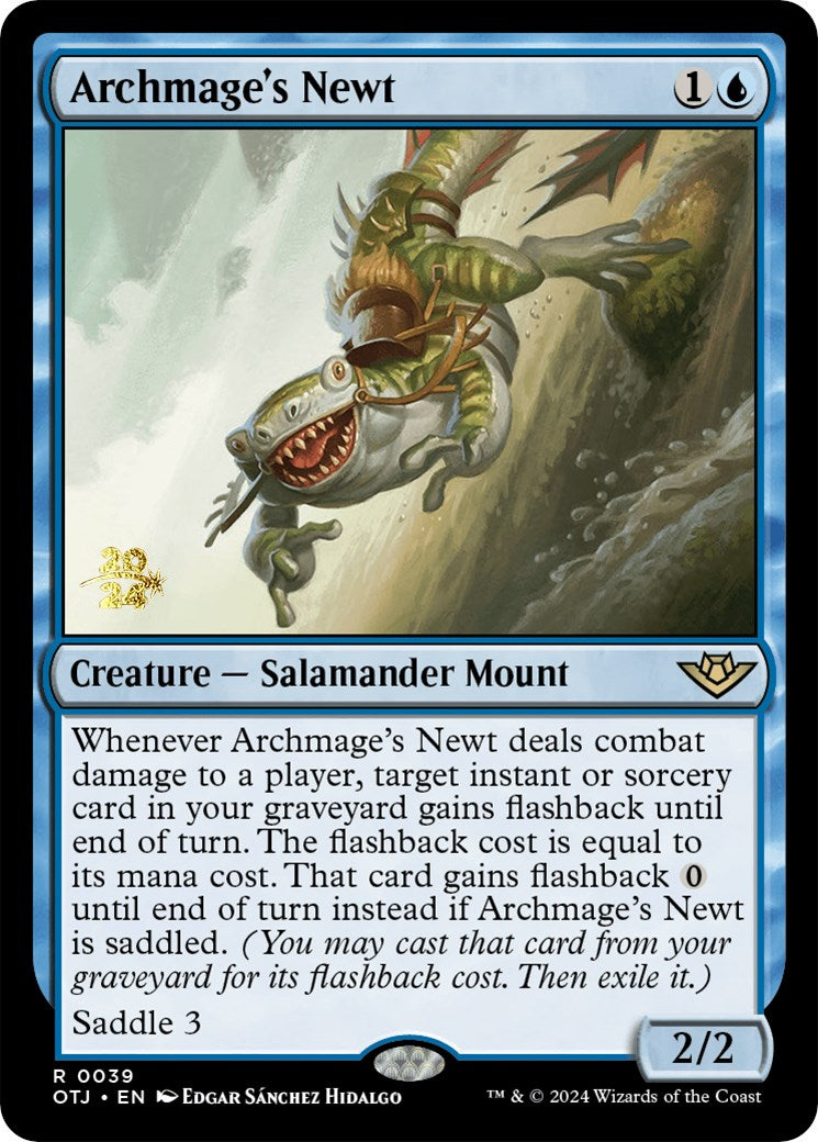 Archmage's Newt [Outlaws of Thunder Junction Prerelease Promos] | Devastation Store
