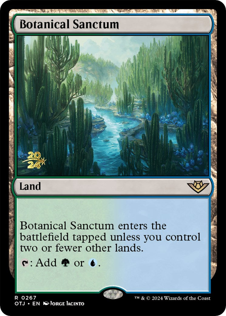 Botanical Sanctum (OTJ) [Outlaws of Thunder Junction Prerelease Promos] | Devastation Store