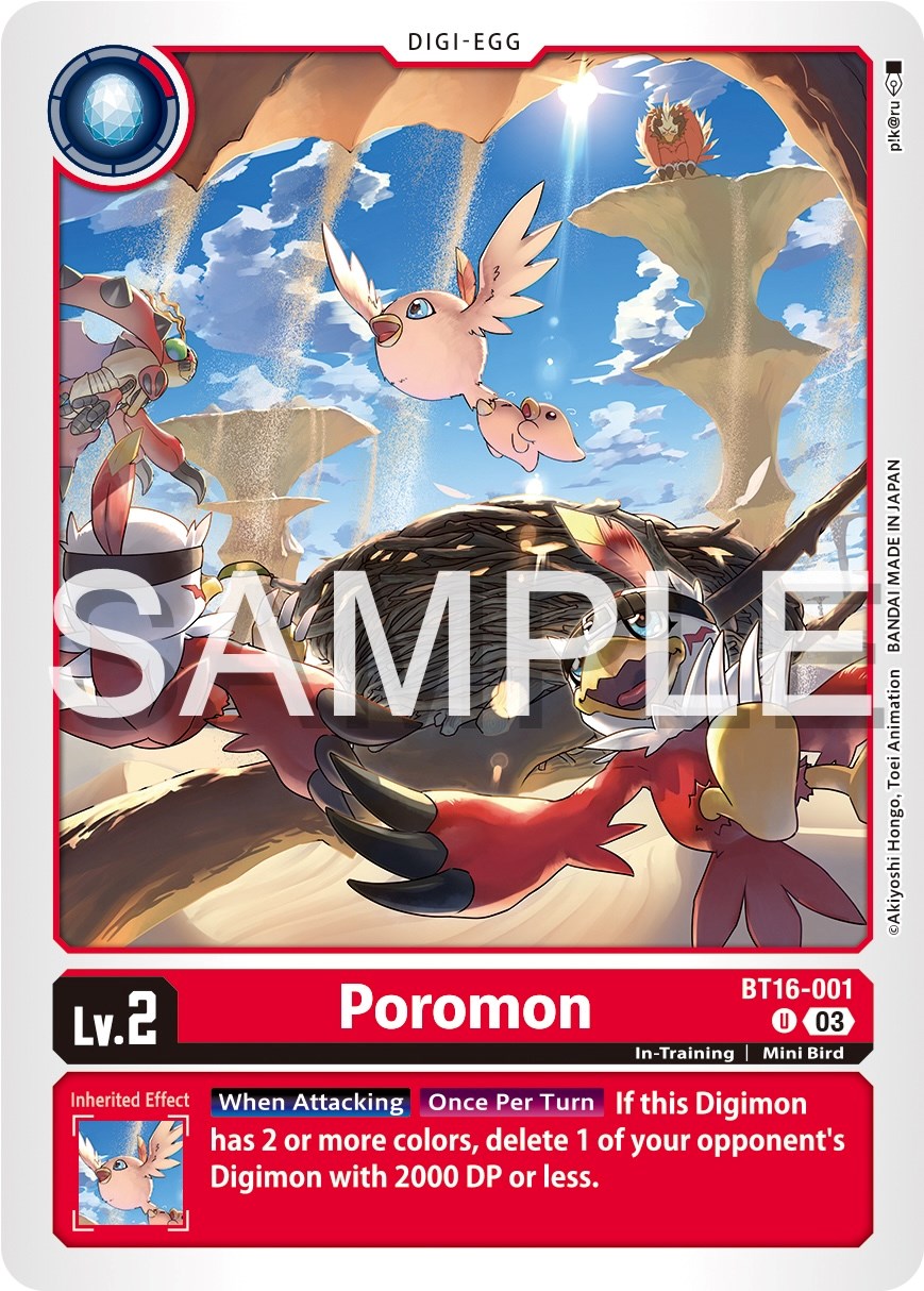 Poromon [BT16-001] [Beginning Observer] | Devastation Store