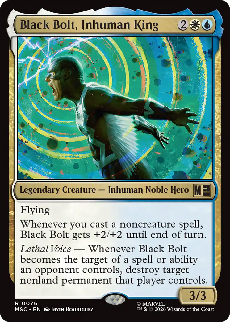 Black Bolt, Inhuman King (Surge Foil) [Marvel Super Heroes Commander] | Devastation Store