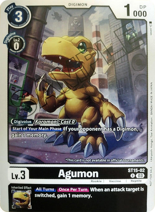 Agumon [ST15-02] (Demo Deck Exclusive) [Starter Deck: Dragon of Courage] | Devastation Store