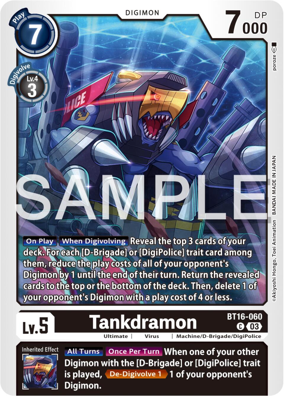 Tankdramon [BT16-060] [Beginning Observer] | Devastation Store