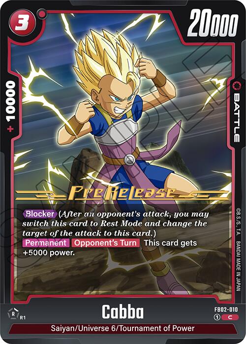 Cabba [Blazing Aura Pre-Release Cards] | Devastation Store