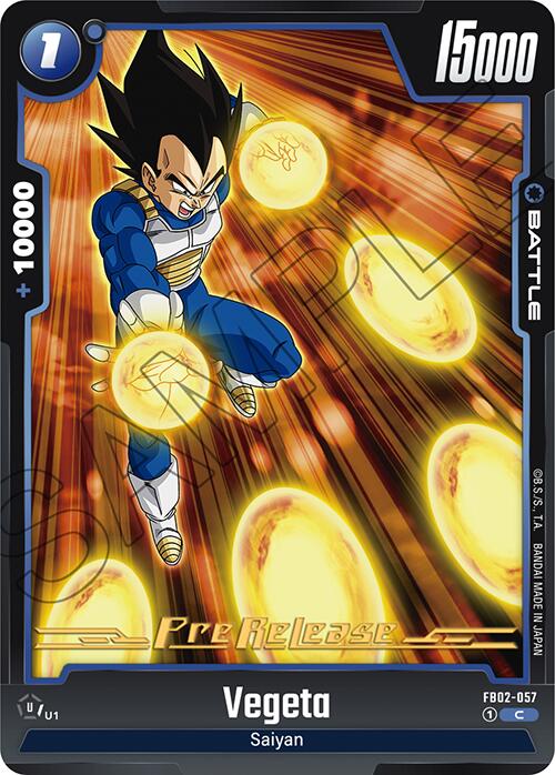 Vegeta (FB02-057) [Blazing Aura Pre-Release Cards] | Devastation Store
