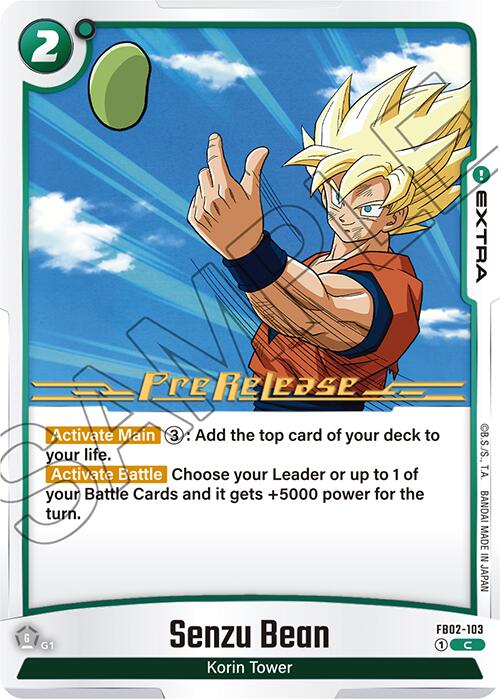 Senzu Bean [Blazing Aura Pre-Release Cards] | Devastation Store
