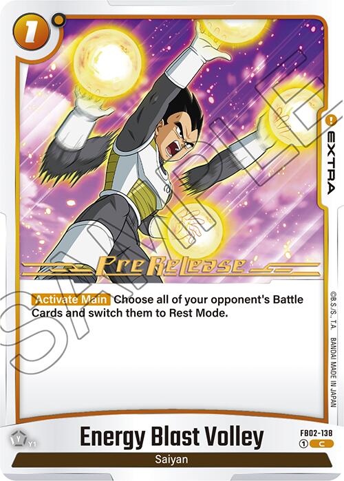 Energy Blast Volley [Blazing Aura Pre-Release Cards] | Devastation Store