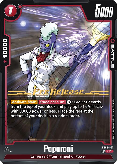 Paparoni [Blazing Aura Pre-Release Cards] | Devastation Store