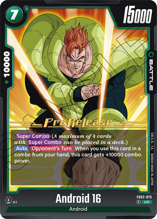 Android 16 [Blazing Aura Pre-Release Cards] | Devastation Store