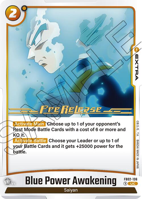 Blue Power Awakening [Blazing Aura Pre-Release Cards] | Devastation Store