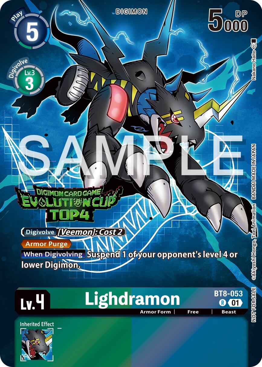 Lighdramon [BT8-053] (2024 Evolution Cup Top 4) [New Awakening Promos] | Devastation Store