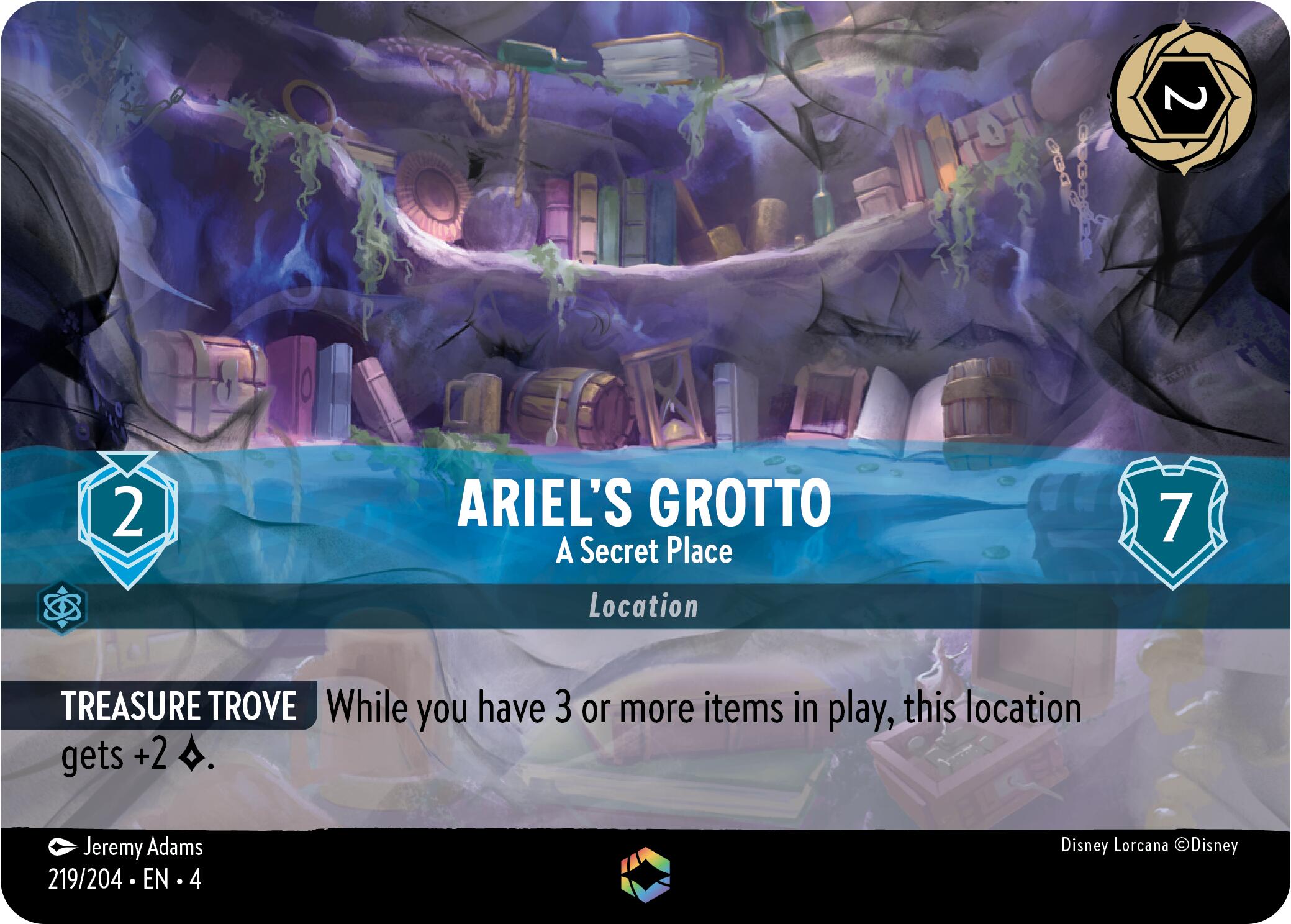 Ariel's Grotto - A Secret Place (Enchanted) (219/204) [Ursula's Return] | Devastation Store