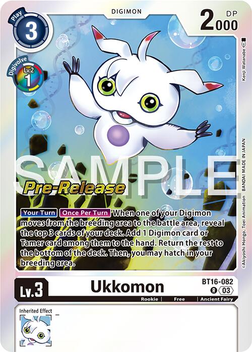 Ukkomon [BT16-082] [Beginning Observer Pre-Release Promos] | Devastation Store