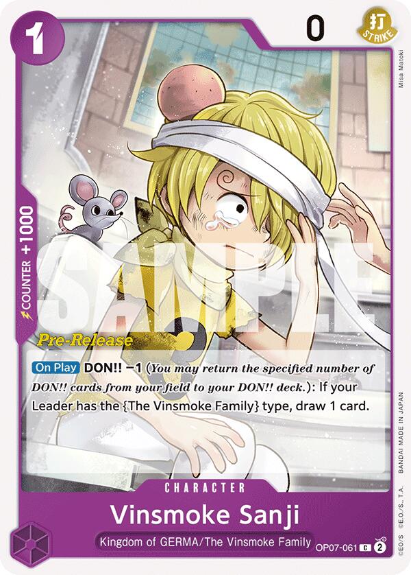 Vinsmoke Sanji [500 Years in the Future Pre-Release Cards] | Devastation Store