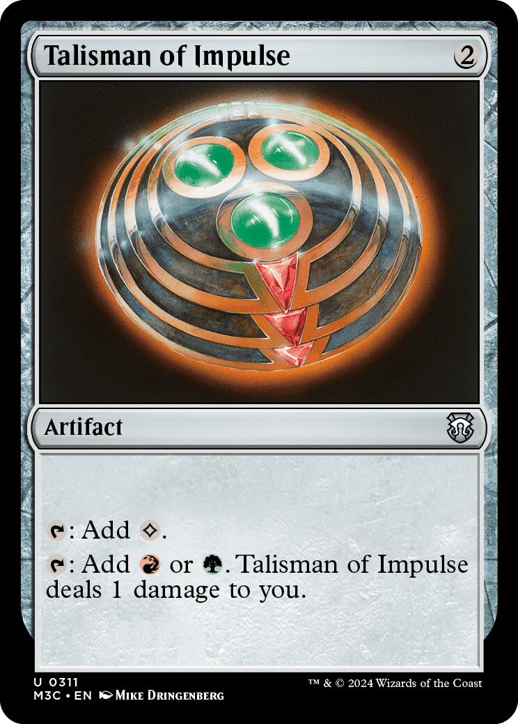 Talisman of Impulse [Modern Horizons 3 Commander] | Devastation Store