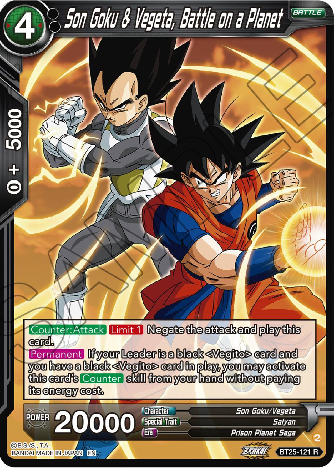 Son Goku & Vegeta, Battle on a Planet (BT25-121) [Legend of the Dragon Balls] | Devastation Store