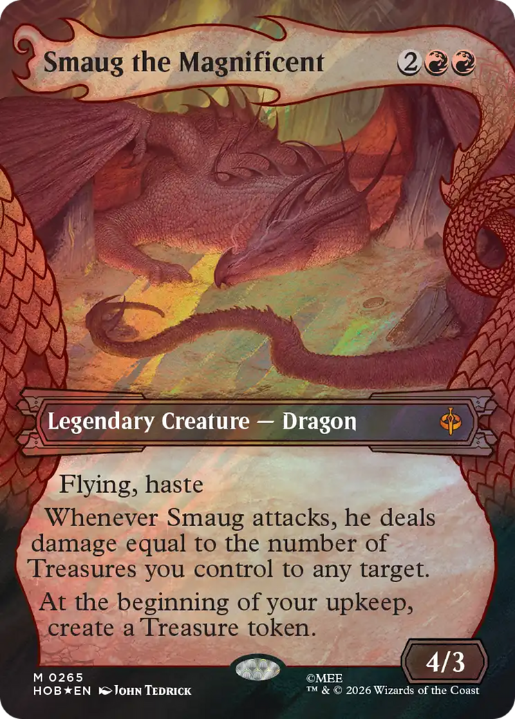 Smaug the Magnificent (Showcase) (Surge Foil) [The Hobbit] | Devastation Store