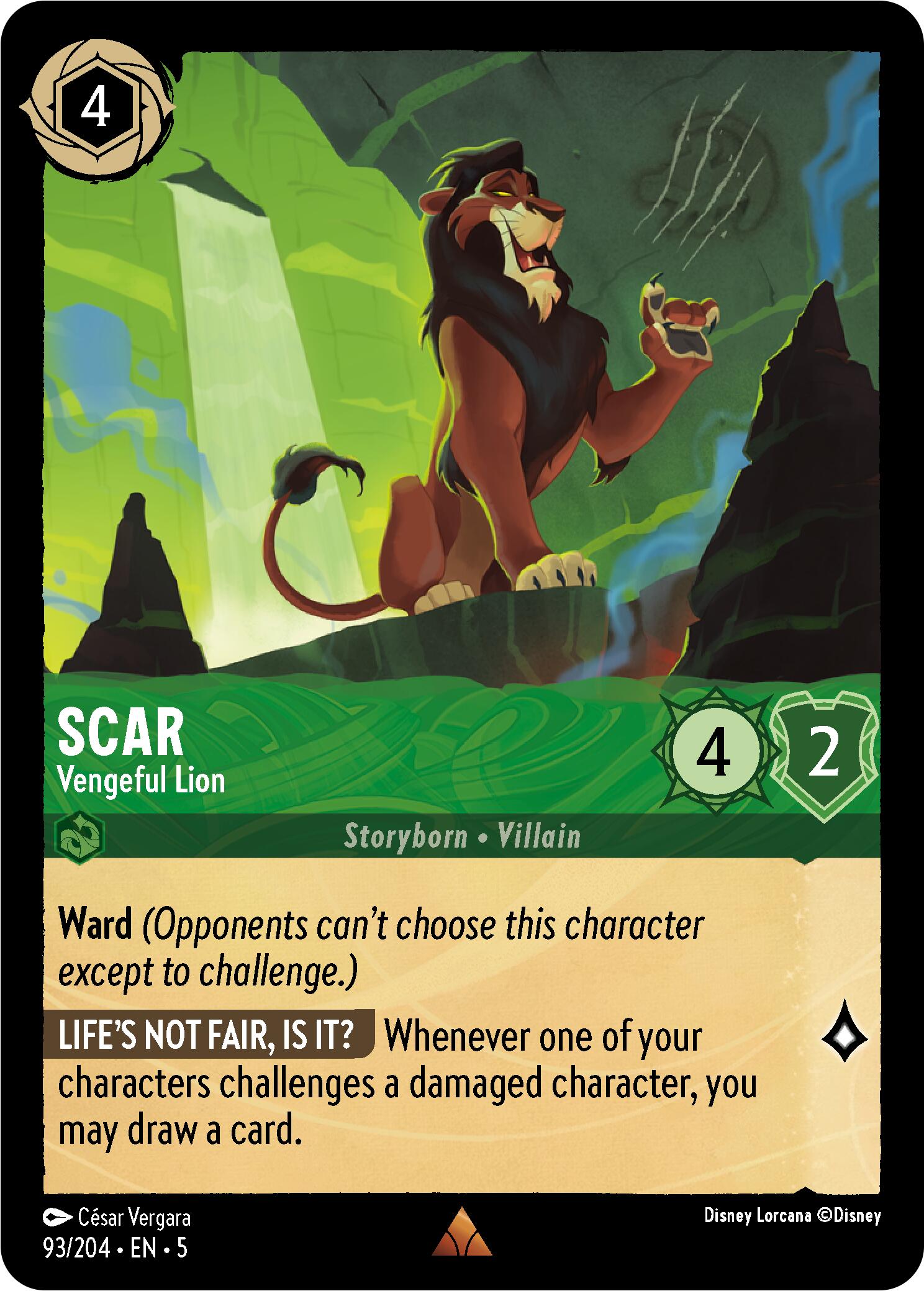 Scar - Vengeful Lion (93/204) [Shimmering Skies] - Devastation Store | Devastation Store