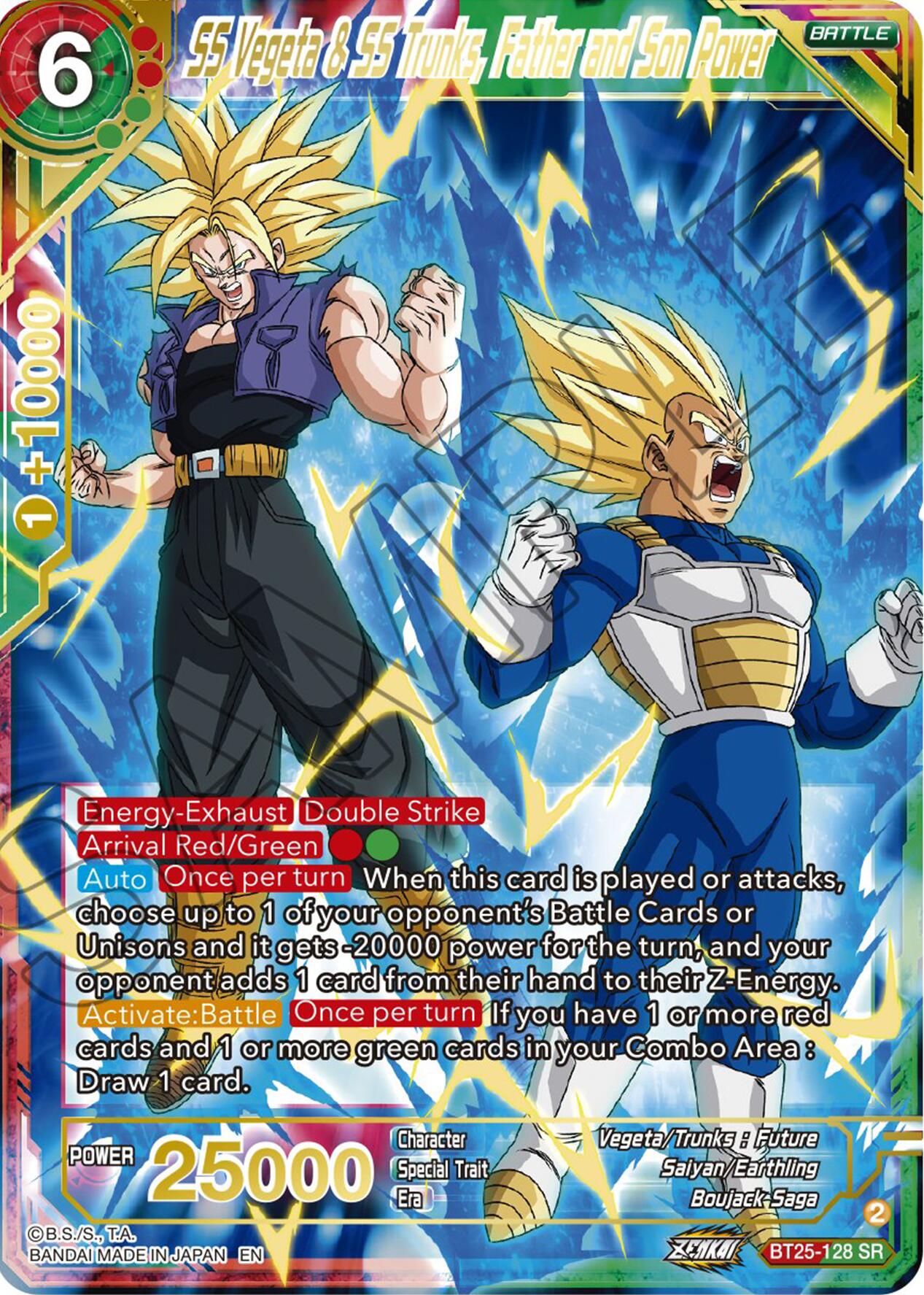 SS Vegeta & SS Trunks, Father and Son Power (BT25-128) [Legend of the Dragon Balls] | Devastation Store